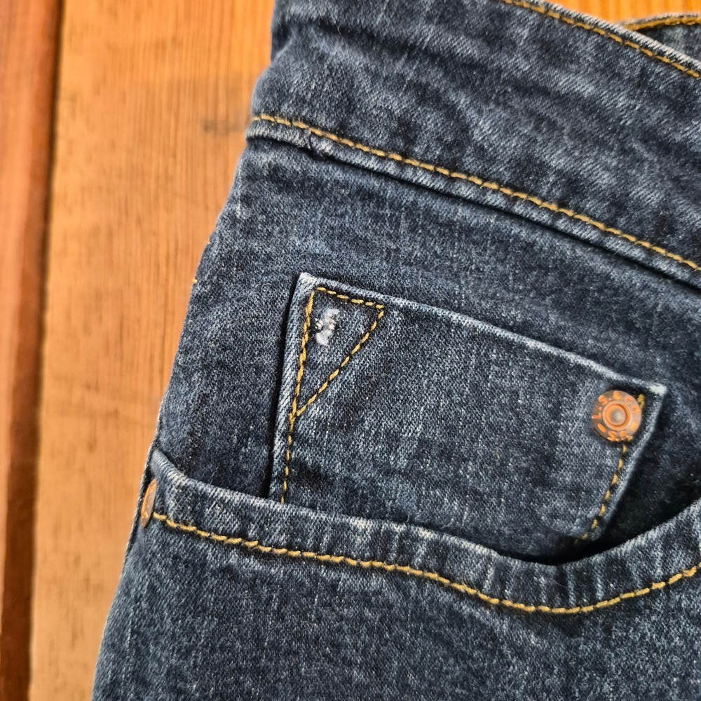 Signature by Levi Strauss & Co Womens Bootcut Jeans Dark Wash Size 10 Short - Picture 3 of 13